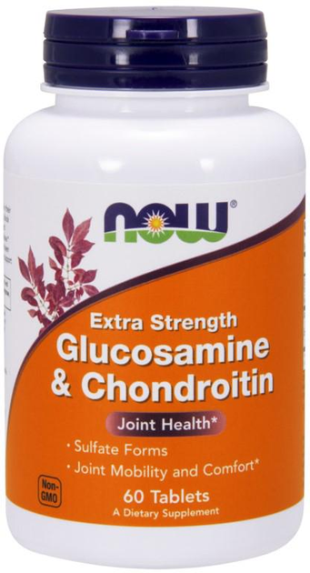 Now Foods Glukozamina z Chondroityną 60 kapsułek (733739032423) - obraz 1