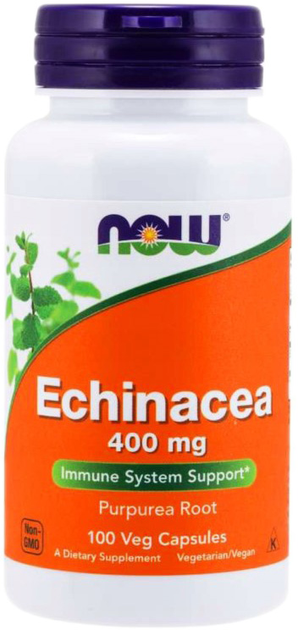 Now Foods Echinacea 400mg 100 kapsułek (733739046604) - obraz 1