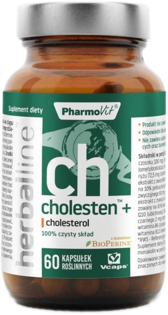 Pharmovit Cholesten+ Cholesterol 60 kapsułeks (5904703900443) - obraz 1