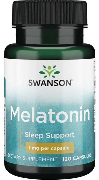 Харчова добавка Swanson Мелатонін 1 мг 120 капсул (87614015422) - зображення 1