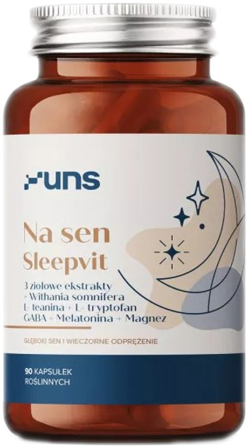 Харчова добавка UNS для сну Sleepvit 90 капсул (5904238960493) - зображення 1