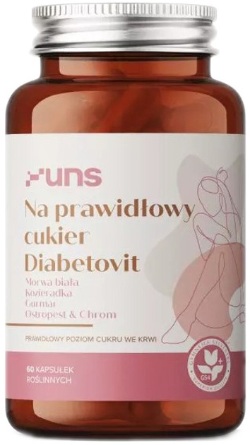 UNS na Prawidłwy Cukier Diabetovit 60 kapsułek (5904238961124) - obraz 1