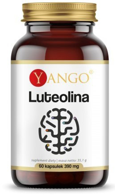 Харчова добавка Yango Лютеолін 390 мг 60 капсул флавоноїдів (5903796650334) - зображення 1