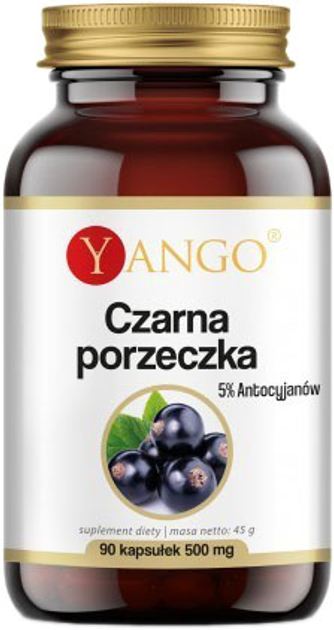 Yango Czarna Porzeczka 90 kapsułek Witamina C (5904194060879) - obraz 1