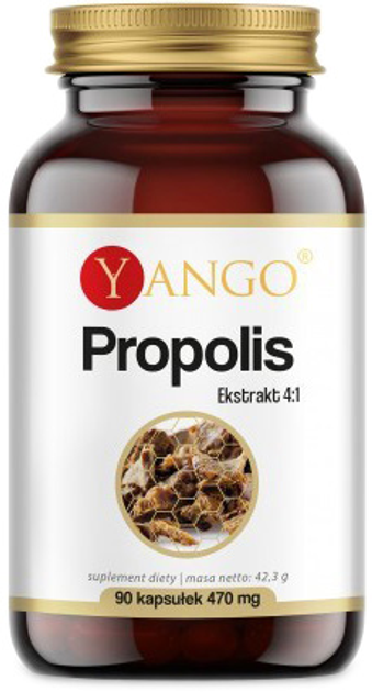 Yango Propolis Ekstrakt 4:1 90 kapsułek (5904194060992) - obraz 1