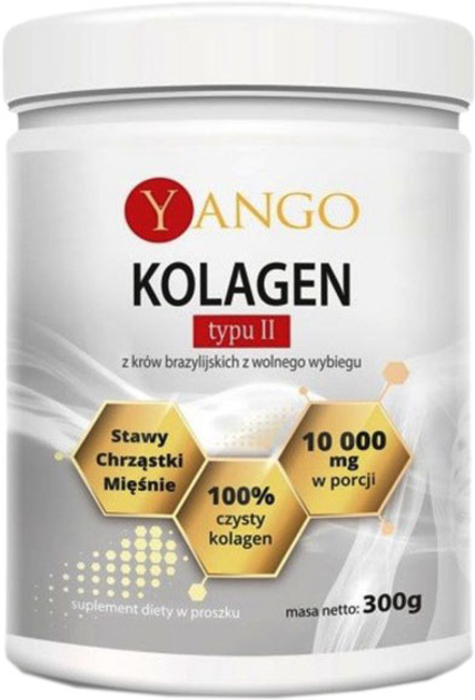 Suplement diety Yango Kolagen Typ II Stawy Chrząstki Mięśnie 300 (5907483417156) - obraz 1