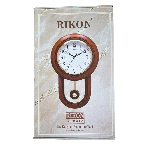 Настенные часы RIKON ходики (41х26 см) "Маятник-49-D" темное дерево - изображение 7
