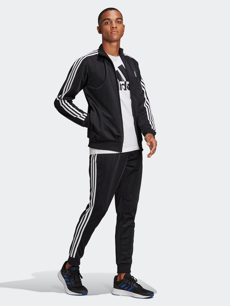 Спортивний костюм Adidas 3-Stripe Tracksuit GK 9651 S Чорний з білим (4062065121539) - зображення 2