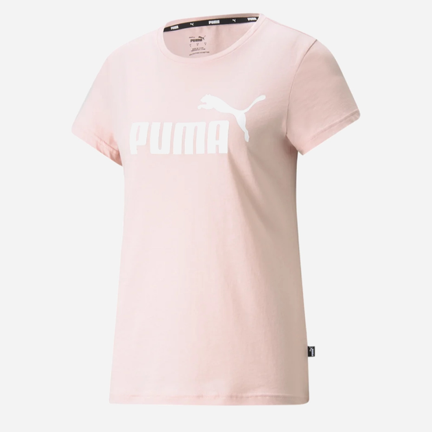 Футболка Puma Ess Logo Tee 586775-36 XS Рожева (4063699379679) - зображення 1