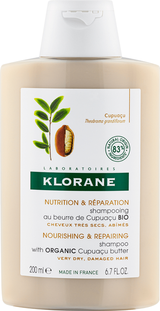 Klorane Szampon Odżywczo-Regenerujący z Organicznym Olejem Cupuasu 200 ml (3282770205930) - obraz 1