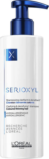 Szampon do włosów farbowanych cienkich L'Oreal Professionnel Paris Serioxyl Clarifying Shampoo uszczelniający 250 ml (3474636645541) - obraz 1