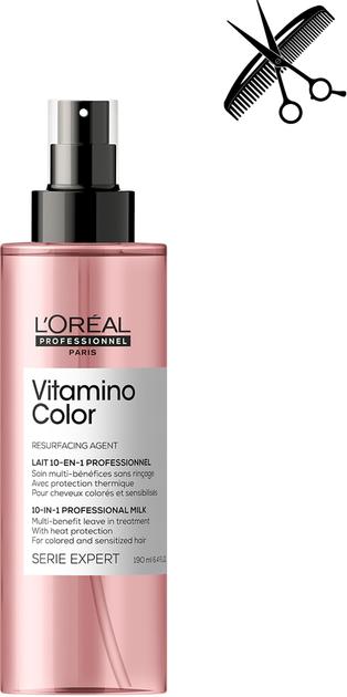 Profesjonalny wielofunkcyjny spray pielęgnacyjny L'Oreal Professionnel Serie Expert Vitamino Color do wszystkich rodzajów włosów farbowanych 190 ml (3474636974368) - obraz 1
