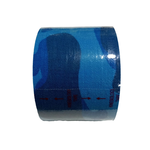 Кинезио тейп в рулоне 5 см х 5м 73472 (Kinesio tape) эластичный пластырь, синий - изображение 2