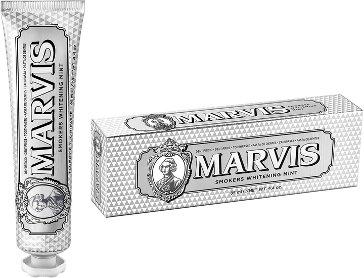 Pasta do zębów Marvis Whitening miętowa dla palaczy 85 ml (8004395111817) - obraz 1