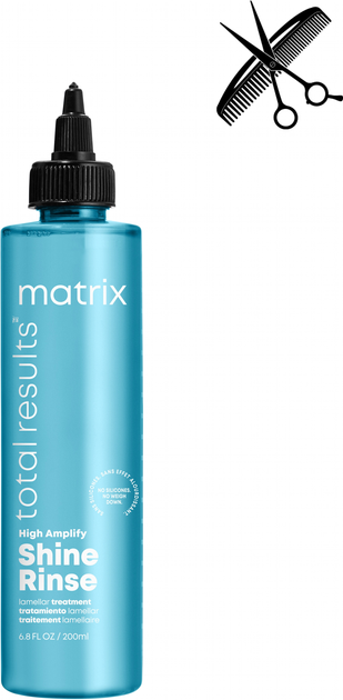 Професійна ламелярна вода Matrix Total Results High Amplify Shine Rinse для надання блиску волоссю 250 мл (3474636891726) - зображення 1