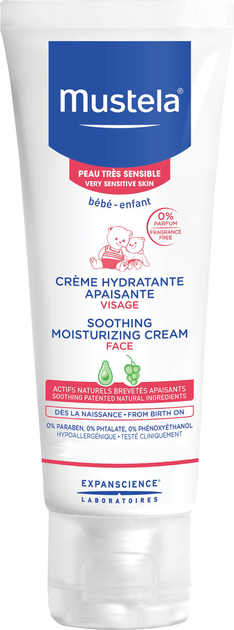Nawilżający krem do wrażliwej skóry twarzy Mustela Soothing Moisturising Cream 40 ml (3504105029982) - obraz 1