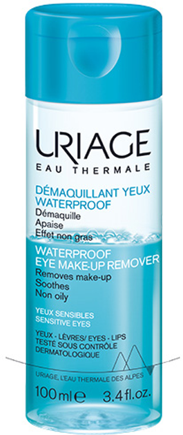 Двофазний засіб Uriage Waterproof Eye Make-Up Remover для зняття водостійкого макіяжу 100 мл (3661434003691) - зображення 1