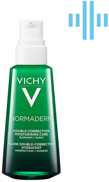 Krem-fluid nawilżający Vichy Normaderm podwójne działanie do cery tłustej z niedoskonałościami na trądzik 50 ml (3337875660617) - obraz 1