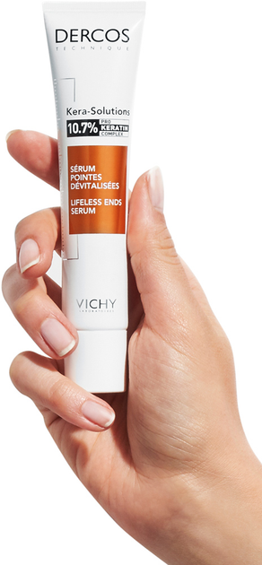Поживна сироватка Vichy Dercos Kera-Solutions з комплексом Про-Кератин для реконструкції кінчиків пошкодженого й ослабленого волосся 40 мл (3337875673921) - зображення 7