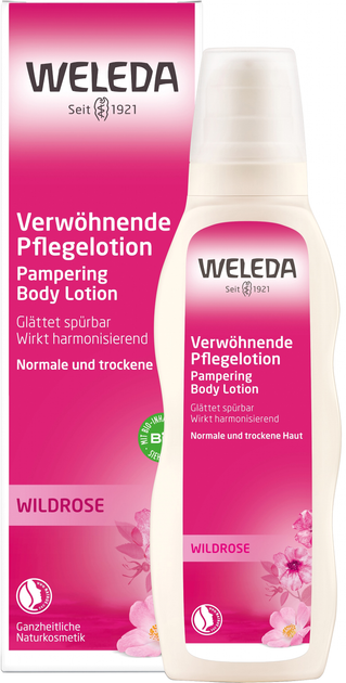 Różowe harmonizujące mleczko do ciała Weleda 200 ml (4001638088572) - obraz 2