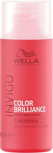 Шампунь Wella Professionals Invigo Brilliance Fine Cond для яскравості фарбованого нормального і тонкого волосся з ікрою лайма 50 мл (8005610634104) - зображення 1