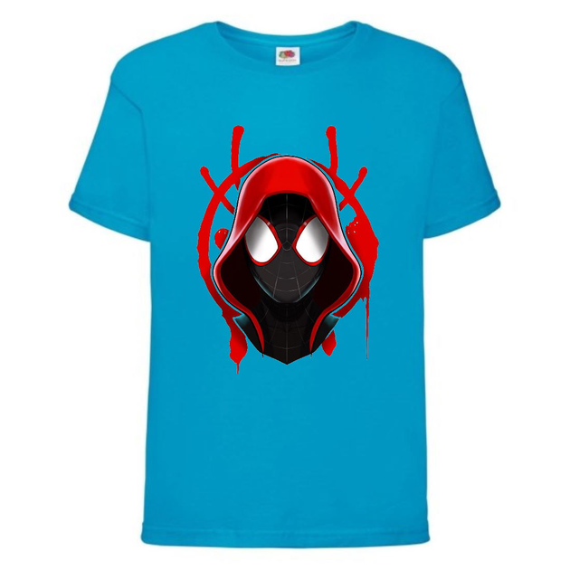 Футболка детская Марвел (Marvel & DC) голубая (spiderman-001-blue) 116 ...