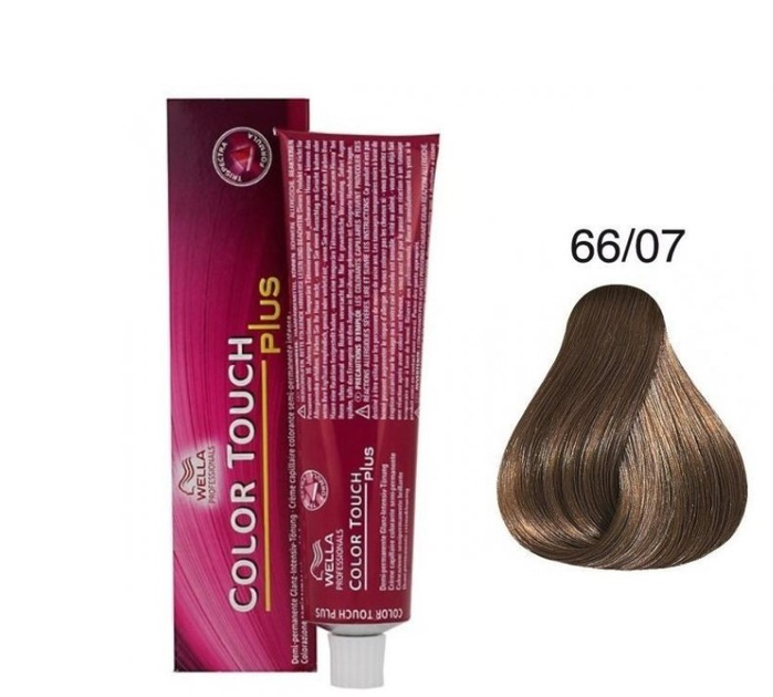 Farba do włosów bez amoniaku Wella Professionals Color Touch Plus 66/07-ciemny blond naturalny brąz 60 ml (8005610528441) - obraz 2