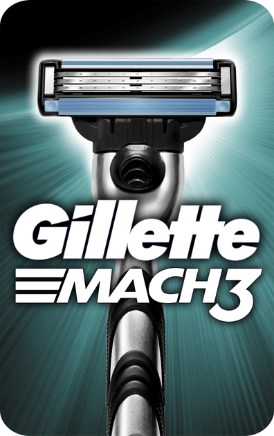 Станок для гоління чоловічий (Бритва) Gillette Mach 3 з 1 змінним картриджем (3014260251147) - зображення 1