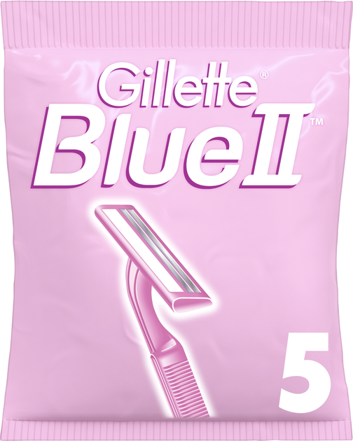 Jednorazowe maszynki do golenia (brzytwy) damskie Gillette Blue 2 5 szt. (3014260289287) - obraz 1