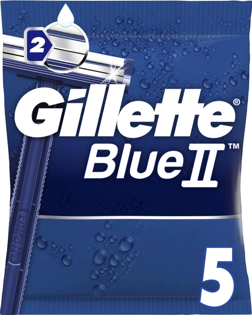 Одноразові станки для гоління (Бритви) чоловічі Gillette Blue 2 5 шт (7702018849031) - зображення 1