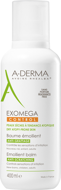 A-Derma Exomega Control Balsam zmiękczający 400 ml (3282770149722) - obraz 1