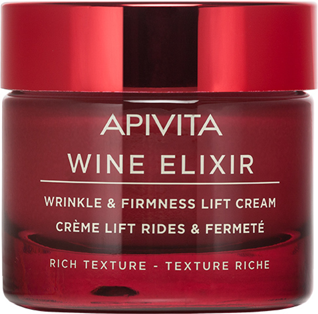 Apivita Wine Elixir bogaty w teksturę krem liftingujący do walki ze zmarszczkami i zwiększania elastyczności 50 ml (5201279071608) - obraz 1