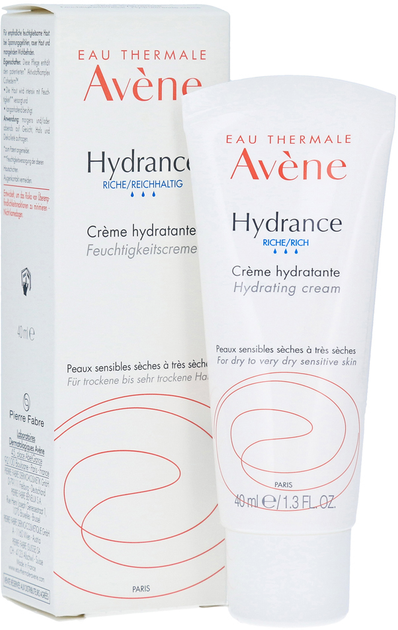 Krem do twarzy nawilżający Avene Hydrance Riche y 40 ml (3282779390132) - obraz 1