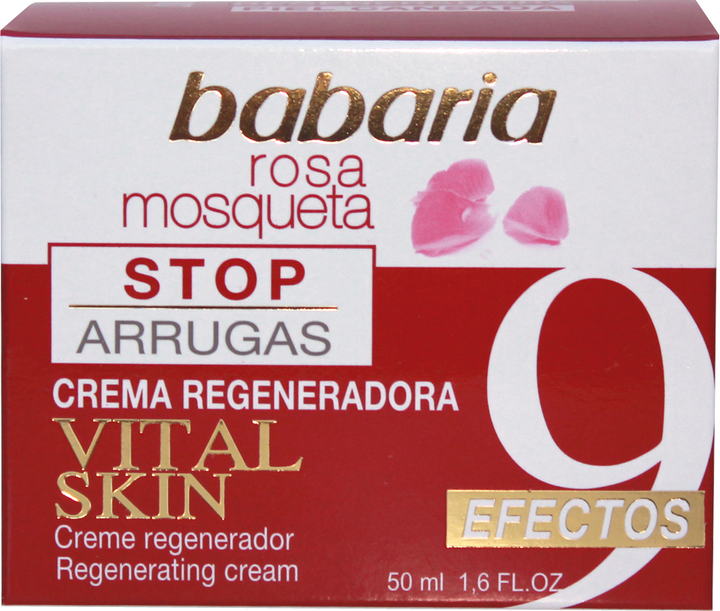 Крем для регенерації шкіри Babaria 9 ефектів з шипшиною 50 мл (724990) (8410412057028) - зображення 1