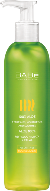 Гель для тіла Babe Laboratorios 100% Aloe Зволожувальний 300 мл (8437011329004) - зображення 1