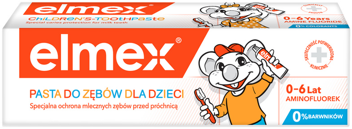 Pasta do zębów dla dzieci Elmex od 2 do 6 lat 50 ml (4007965560101) - obraz 4