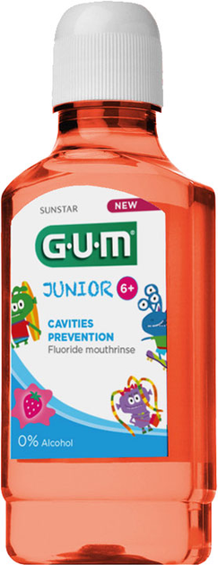 Płyn do płukania jamy ustnej GUM Junior 300 ml 7-12 lat (3022_7630019902892) - obraz 1