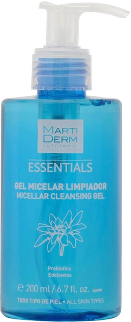Żel micelarny MartiDerm MartiDerm Essentials Micellar Cleansing Gel Oczyszczający 200 ml (8437000435891) - obraz 1