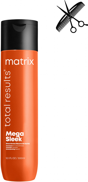Profesjonalny szampon Matrix Total Results Mega Sleek do wygładzania niesfornych włosów 300 ml (3474630740716) - obraz 1