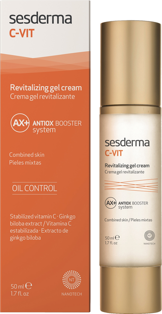 Sesderma C-Vit Rewitalizujący Żel-Krem do Twarzy 50 ml (8429979425638) - obraz 1