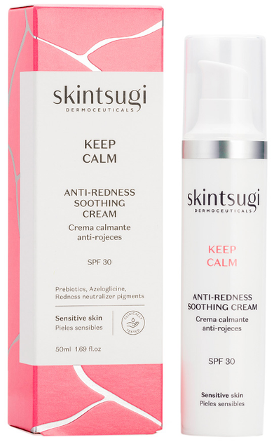 Денний крем для обличчя Skintsugi Keep Calm Anti-Redness Soothing для боротьби з почервоніннями SPF30 50 мл (8414719600093) - зображення 2