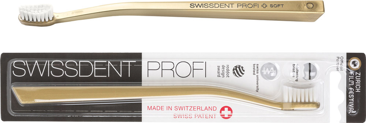 Szczoteczka do zębów Swissdent ZFF złota (19.521) (7640126195216) - obraz 1