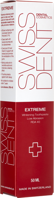 Pasta do zębów SWISSDENT Extreme Whitening 50 ml (7640126190303) - obraz 2