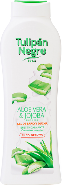 Żel pod prysznic Tulipan Negro naturalny Aloe Vera i jojoba 650 ml (8410751093107) - obraz 1