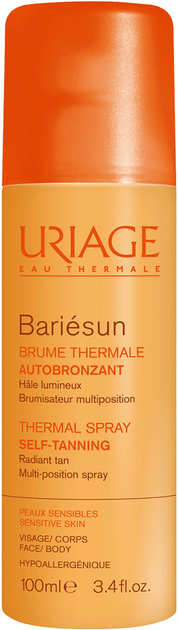 Termalny spray bronzer Uriage Bariésun Brume Thermale Autobronzante do skóry wrażliwej 100 ml (3661434001499) - obraz 1