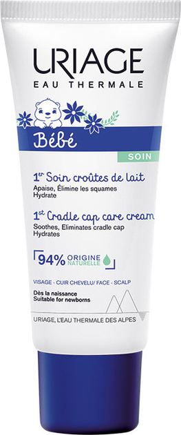 Krem regulujący dla dzieci Uriage Baby Cradle Cap Skincare przeciw skórki mlecznej 40 ml (3661434002502) - obraz 1