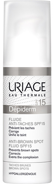 Емульсія для обличчя і тіла Uriage Dépiderm Fluide Anti-Taches SPF 15 Проти пігментації 30 мл (3661434004506) - зображення 1