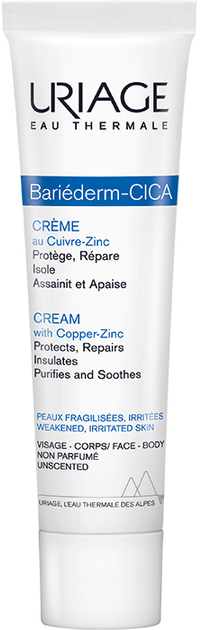 Regenerujący krem Uriage Bariéderm Cica-Cream Cu-Zn do skóry suchej i zniszczonej 40 ml (3661434004735) - obraz 1