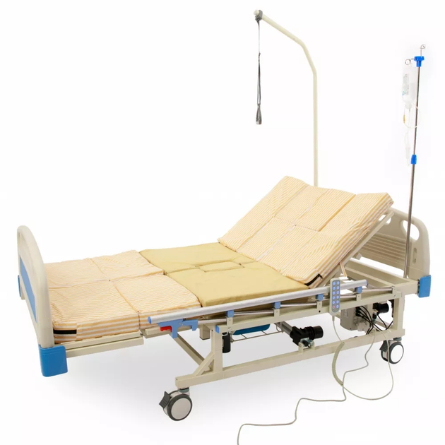 Медицинская кровать с туалетом и функцией бокового переворота для тяжелобольных MED1-H01-120 - изображение 1