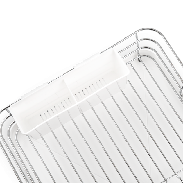 Сушилка для посуды MVM 390x300x120мм белая DR-02 WHITE - изображение 7